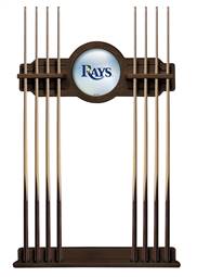 Tampa Bay Rays Solid Wood Cue Rack with a Navajo Finish