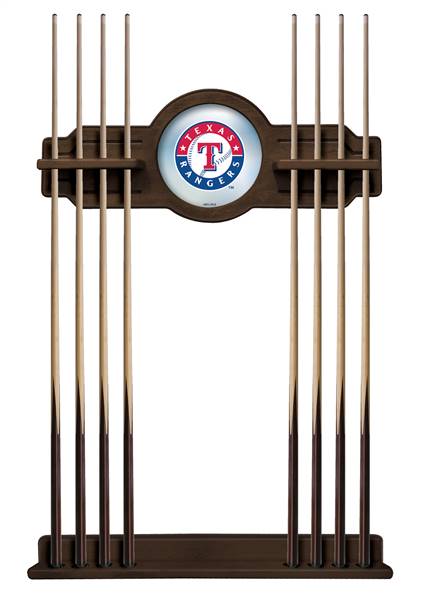 Texas Rangers Solid Wood Cue Rack with a Navajo Finish