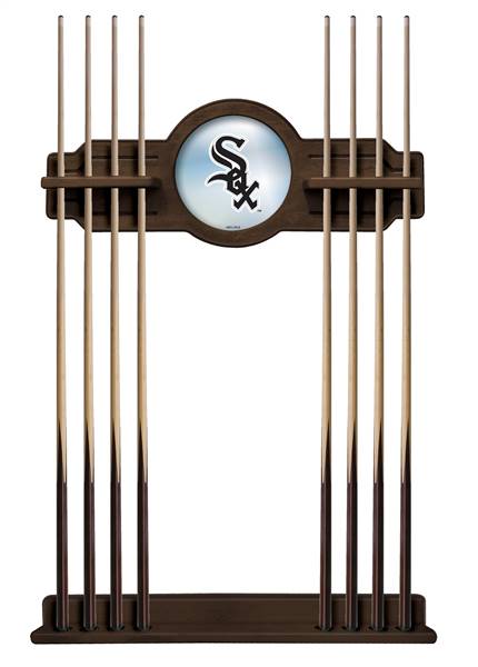 Chicago White Sox Solid Wood Cue Rack with a Navajo Finish