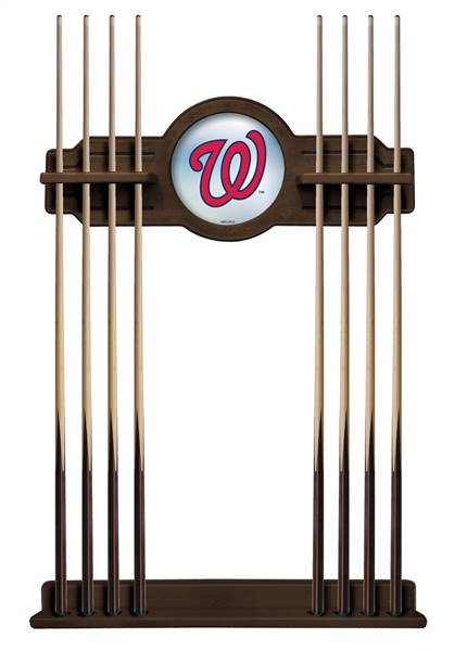 Washington Nationals Solid Wood Cue Rack with a Navajo Finish