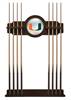 University of Miami (FL) Solid Wood Cue Rack with a Navajo Finish