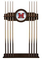 Miami University (OH) Solid Wood Cue Rack with a Navajo Finish