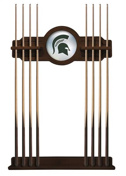 Michigan State University Solid Wood Cue Rack with a Navajo Finish