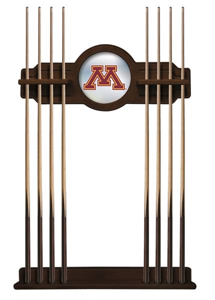 University of Minnesota Solid Wood Cue Rack with a Navajo Finish