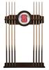 North Carolina State University Solid Wood Cue Rack with a Navajo Finish