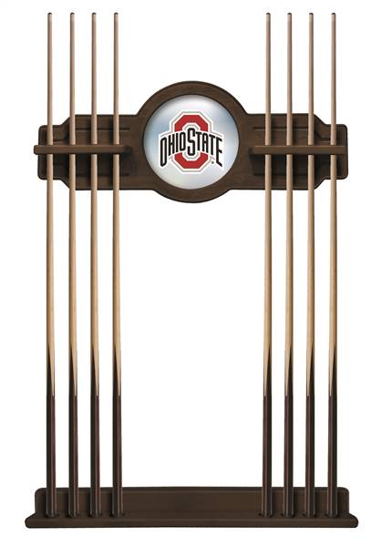 Ohio State University Solid Wood Cue Rack with a Navajo Finish