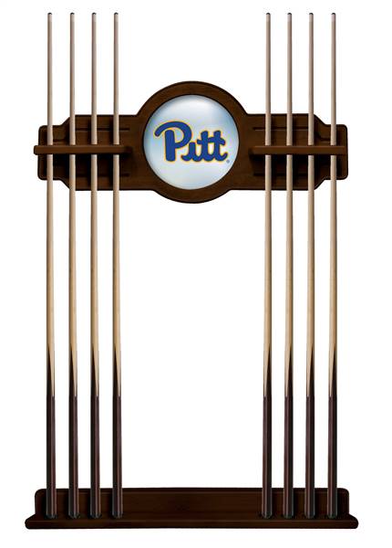 University of Pittsburgh Solid Wood Cue Rack with a Navajo Finish