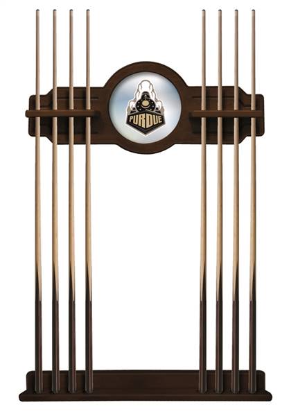 Purdue Solid Wood Cue Rack with a Navajo Finish