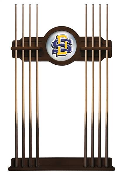 South Dakota State University Solid Wood Cue Rack with a Navajo Finish