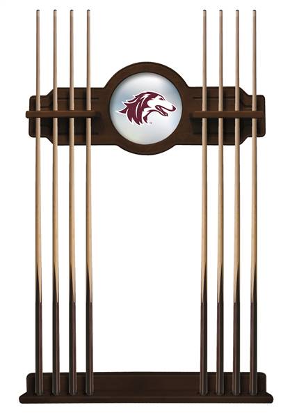 Southern Illinois University Solid Wood Cue Rack with a Navajo Finish