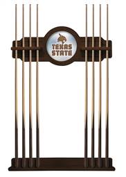 Texas State University Solid Wood Cue Rack with a Navajo Finish