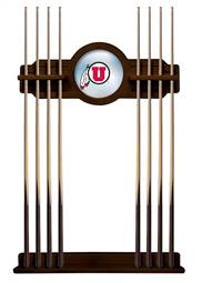 University of Utah Solid Wood Cue Rack with a Navajo Finish