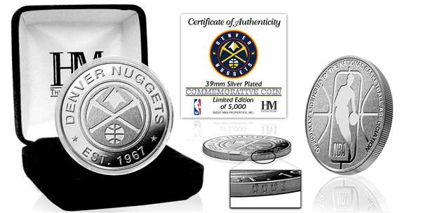 Denver Nuggets Silver Mint Coin  