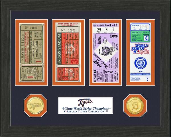 Detroit Tigers World Series Ticket Collection  