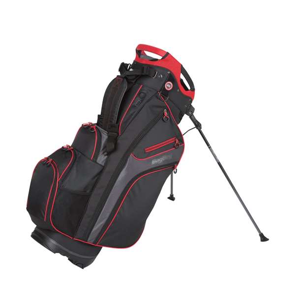 BagBoy Chiller Hybrid ZP Golf Bag - Black/Charcoal/Red  