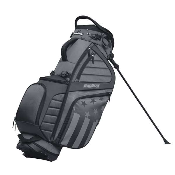 BagBoy HB-14 Hybrid Stand Golf Bag - Stars and Stripes - Charcoal  