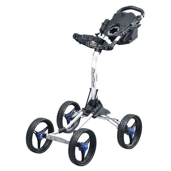 BagBoy Quad XL Golf Club Push Cart White/Cobalt