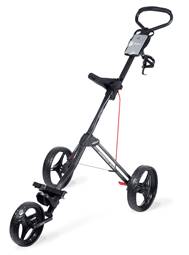 BagBoy Express 500 Push Golf Cart - Matte Black/Red  