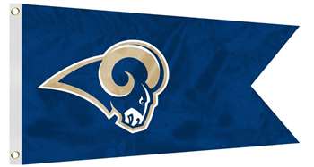 Boat/Golf Cart 12 Inch X 18 Inch Los Angeles RAMS FLAG