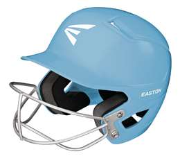 Easton Alpha Fastpitch Softball Batting Helmet With Softball Mask - Carolina Blue - Tball/Small  