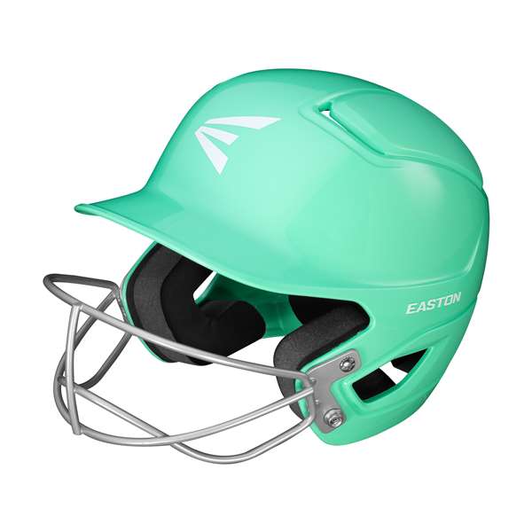 Easton Alpha Fastpitch Softball Batting Helmet With Softball Mask - Mint Green - Tball/Small