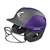 Easton 2-Tone Ghost Fastpitch Softball Batting Helmet With Softball Mask - Matte Purple/Charcoal - Large/X-Large  