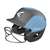Easton 2-Tone Ghost Fastpitch Softball Batting Helmet With Softball Mask - Matte Carolina Blue/Charcoal - Tball/Small  