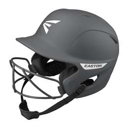 Easton Ghost Fastpitch Softball Batting Helmet With Softball Mask - Matte Charcoal - Medium/Large  