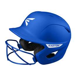 Easton Ghost Fastpitch Softball Batting Helmet With Softball Mask - Matte Royal - Medium/Large  