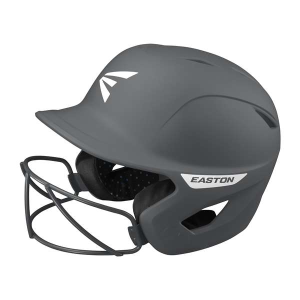 Easton Ghost Fastpitch Softball Batting Helmet With Softball Mask - Matte Black - Tball/Small  