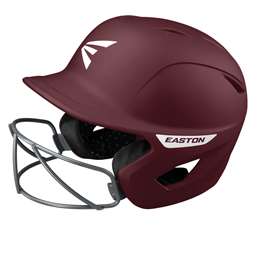 Easton Ghost Fastpitch Softball Batting Helmet With Softball Mask - Matte Maroon - Tball/Small  