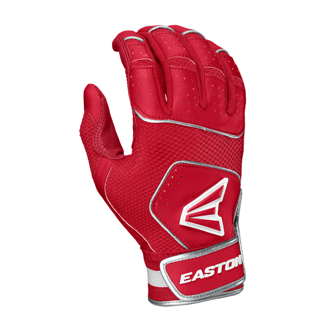 Easton Youth Walk-Off Nx Batting Gloves - Red/Red