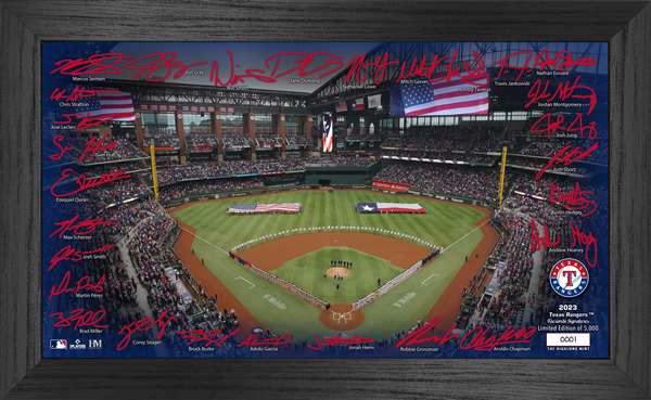 Texas Rangers 2023 Signature Field Photo Frame  