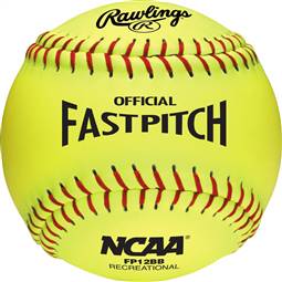  RAWLINGS NCAA FASTPITCH SOFTBALL - 12" RECREATIONAL ( 1 Dozen Balls)  