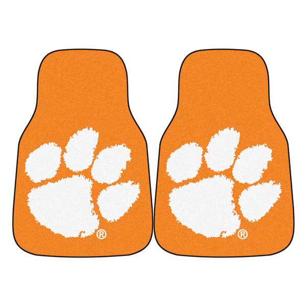 Clemson University Tigers 2-pc Carpet Car Mat Set