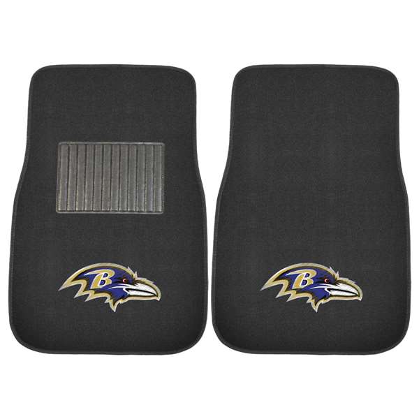 Baltimore Ravens Ravens 2-pc Embroidered Car Mat Set