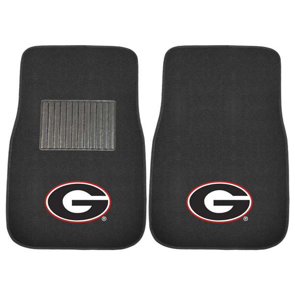 University of Georgia Bulldogs 2-pc Embroidered Car Mat Set