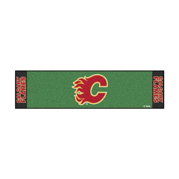 Calgary Flames Flames Putting Green Mat