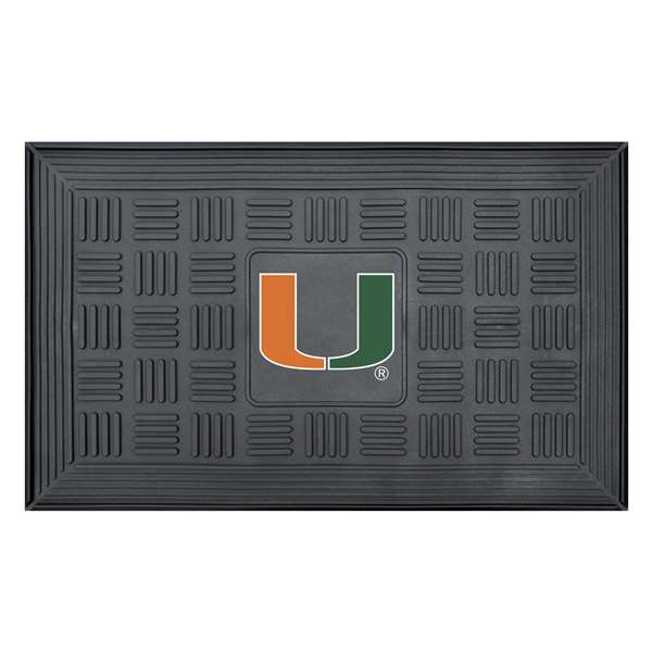 University of Miami Hurricanes Medallion Door Mat