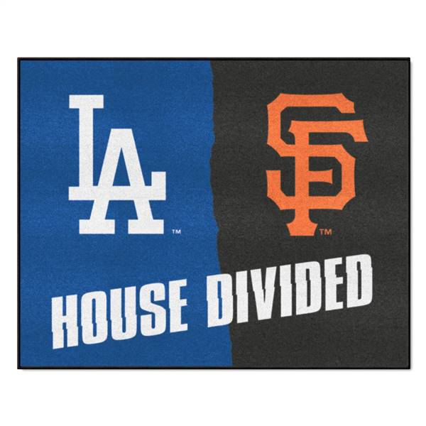 MLB House Divided - Dodgers / Giants House Divided House Divided Mat