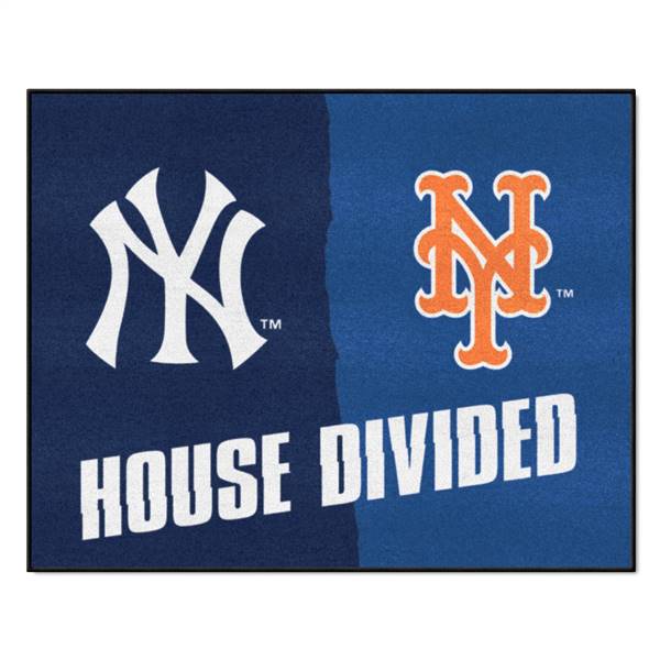 MLB House Divided - Yankees / Mets House Divided House Divided Mat