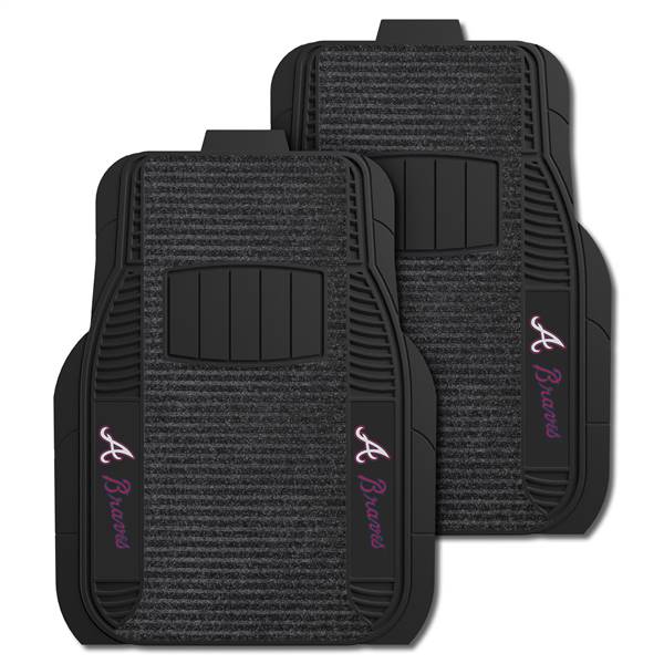 Atlanta Braves Braves 2-pc Deluxe Car Mat Set