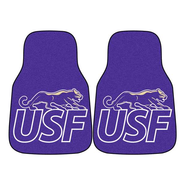 University of Sioux Falls Cougars 2-pc Carpet Car Mat Set