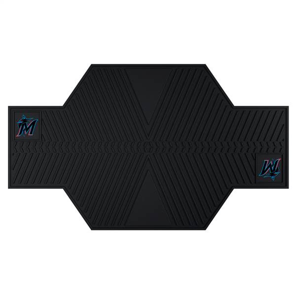 Miami Marlins Marlins Motorcycle Mat