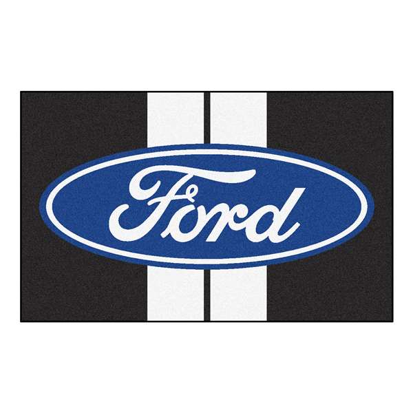 Ford - Ford Oval with Stripes  4x6 Rug Rug Carpet Mats