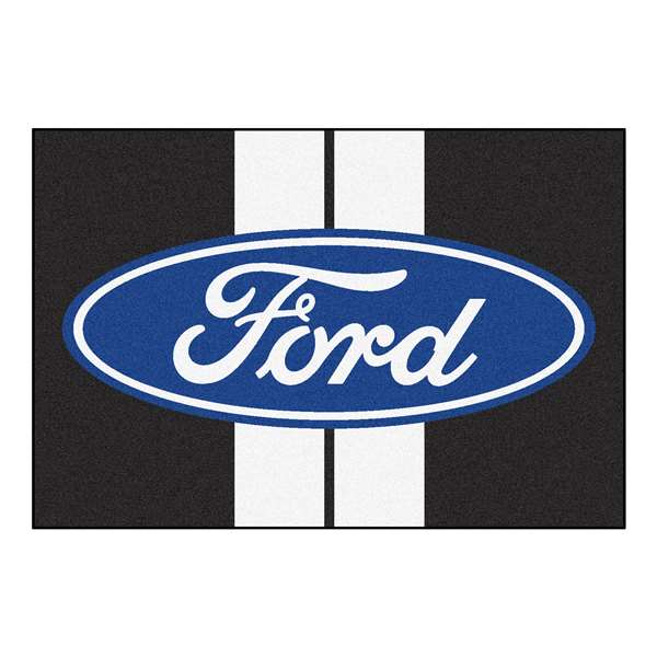 Ford - Ford Oval with Stripes  5x8 Rug Rug Carpet Mats