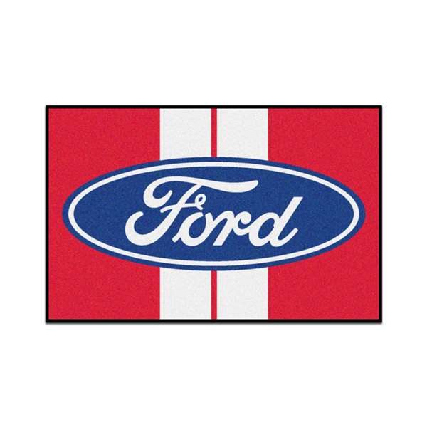 Ford - Ford Oval with Stripes  Starter Mat Mat, Rug , Carpet