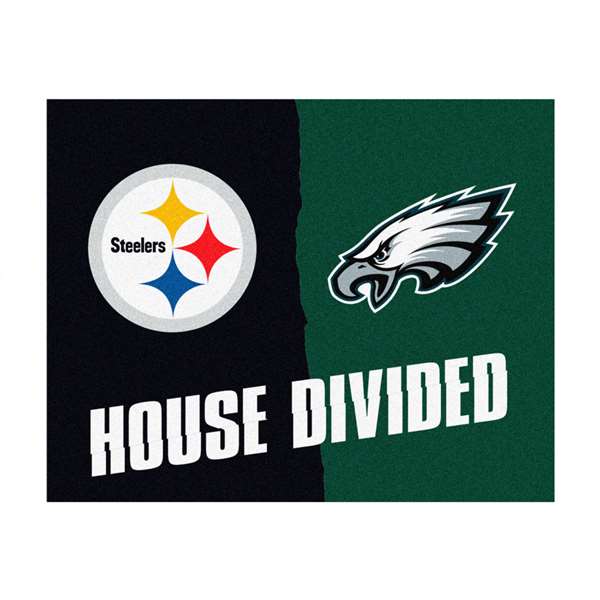 NFL House Divided - Steelers / Eagles House Divided House Divided Mat