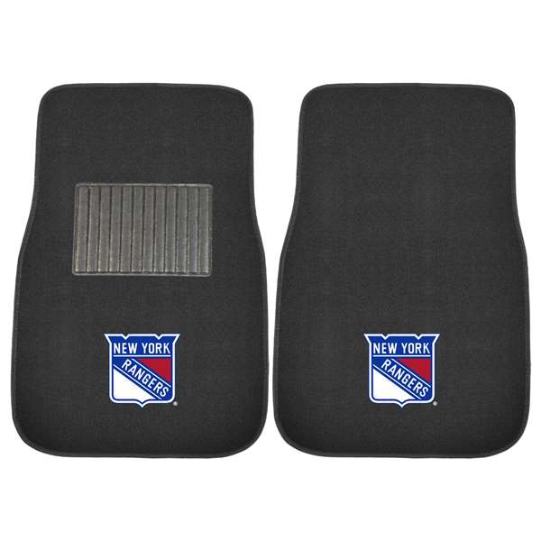 New York Rangers Rangers 2-pc Embroidered Car Mat Set