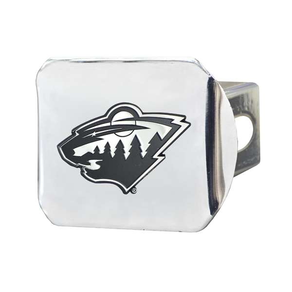 Minnesota Wild Wild Hitch Cover - Chrome